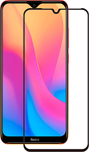 CASE Full Glue для Xiaomi Redmi 8/8A (черная рамка)